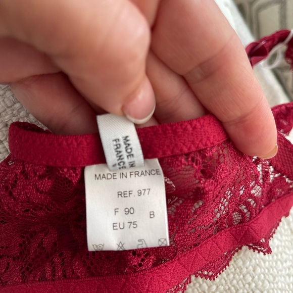 Christian Dior bordeaux color bra 34A (burgundy) - Picture 7 of 10